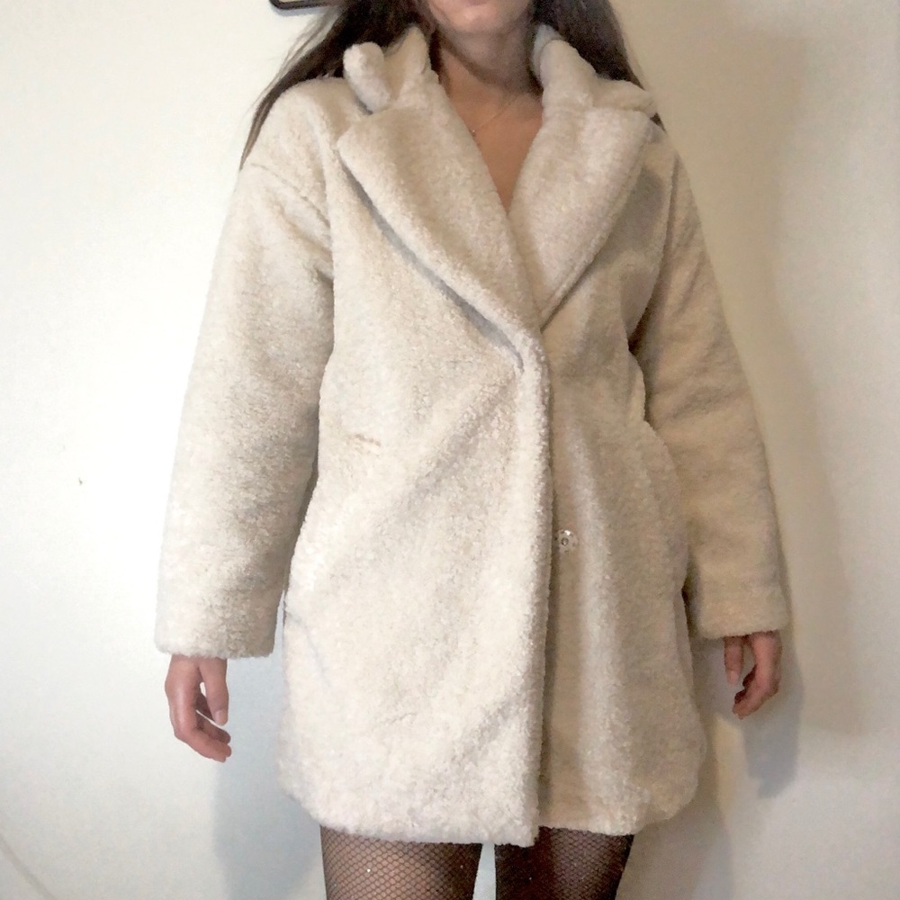 White Teddy Coat